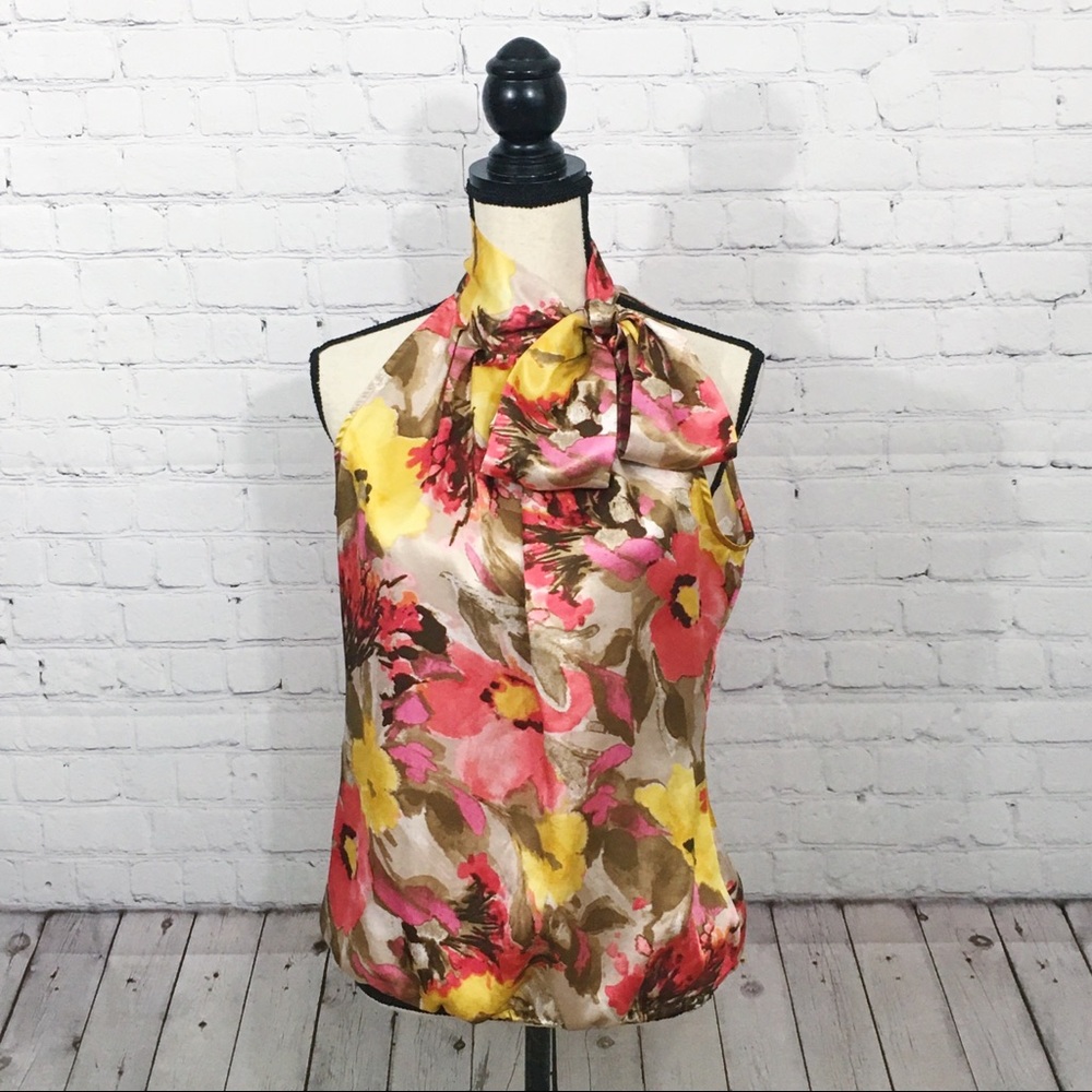 Sunny Leigh Sleeveless Colorful Blouse Size M
